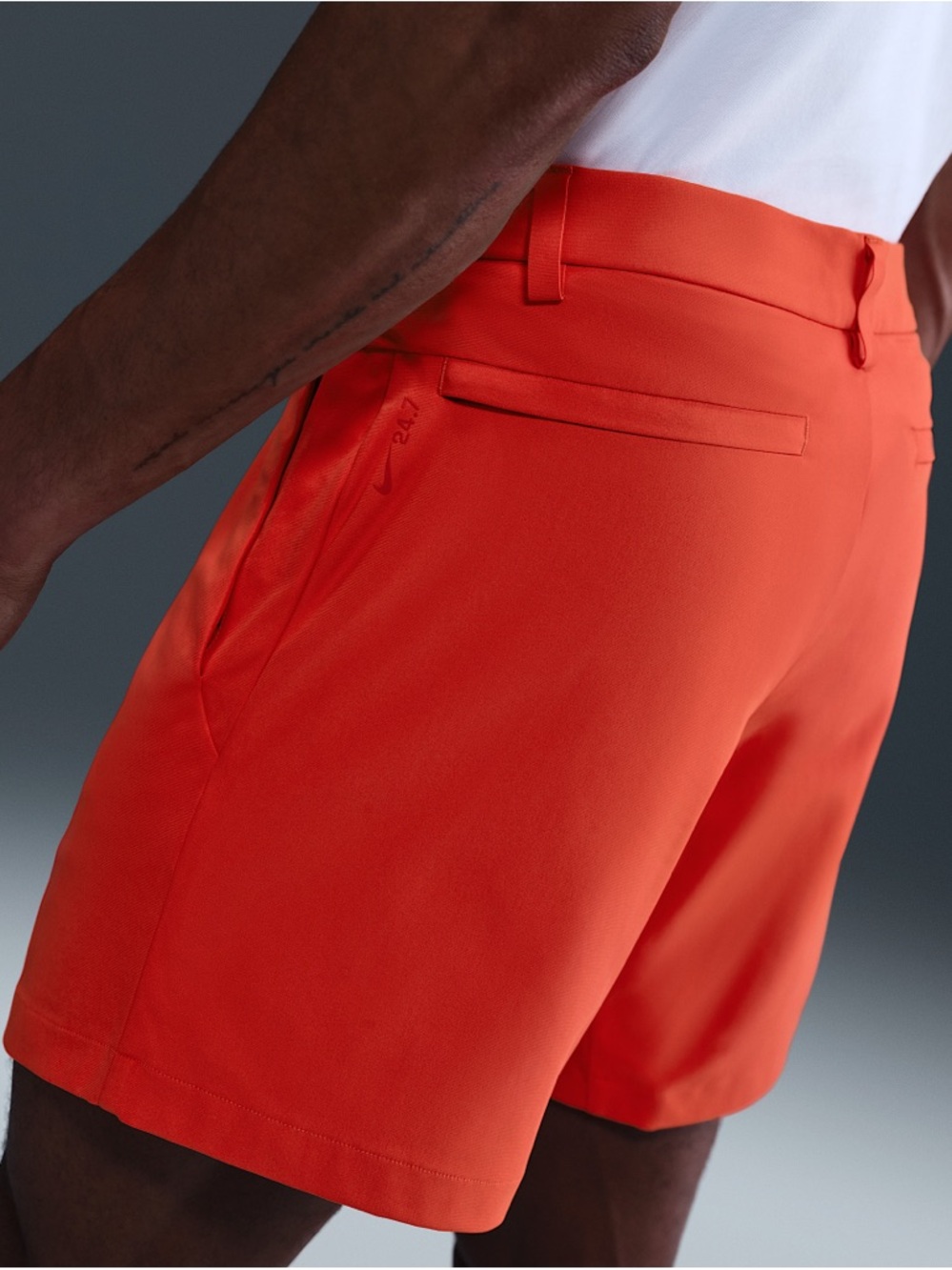 Men's Performance Shorts in Bright Orange